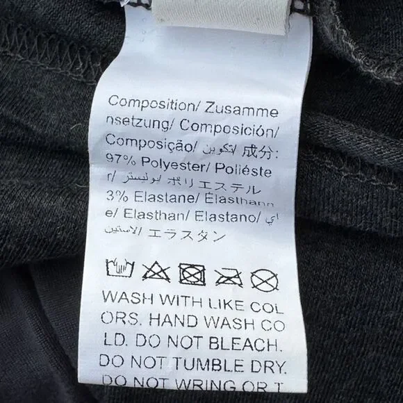 Romwe S Long Sleeve Graphic Top Angel Wings Black Stretch Tee Women S - Picture 12 of 12